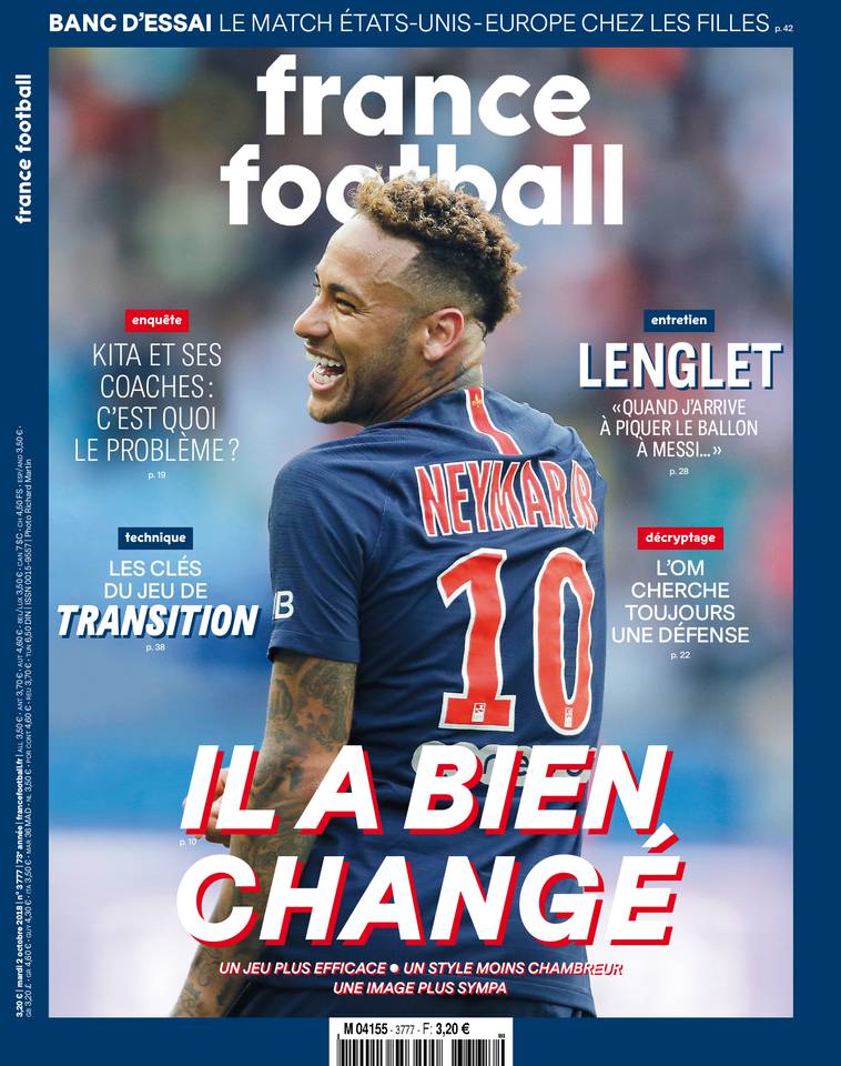 France Football 02 octobre 2018 France Football du 02 octobre 2018 à télécharger sur iPad