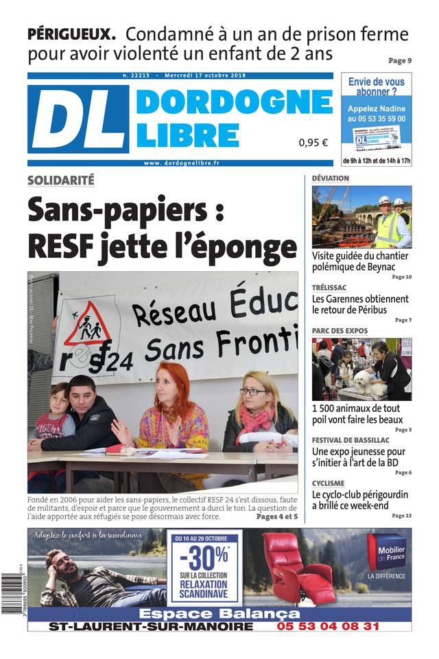 La Dordogne Libre 17 octobre 2018 Abonnement La Dordogne Libre Pas Cher avec BOUQUET INFO ePresse.fr