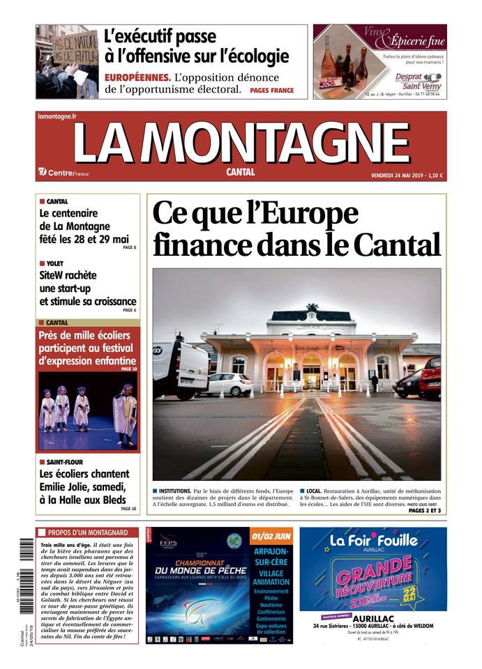 La Montagne 24 mai 2019 Abonnement La Montagne Pas Cher avec le BOUQUET INFO ePresse.fr