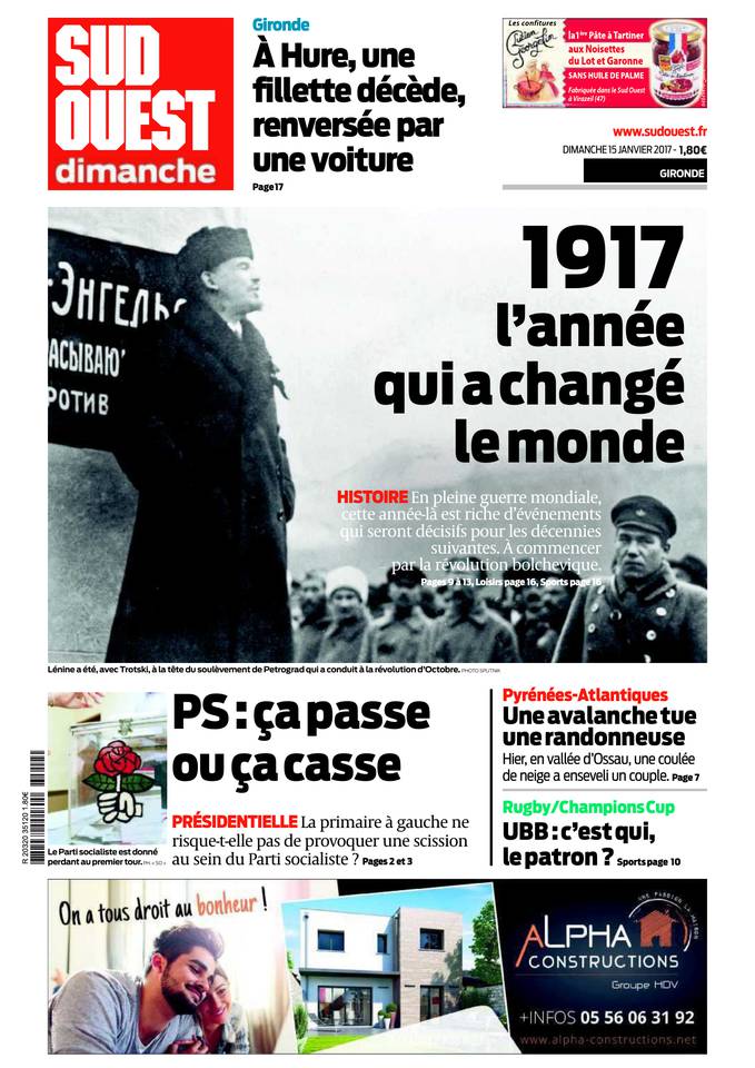 Sud Ouest Dimanche 15 janvier 2017 Sud Ouest Dimanche du 15 janvier 2017 à télécharger sur iPad