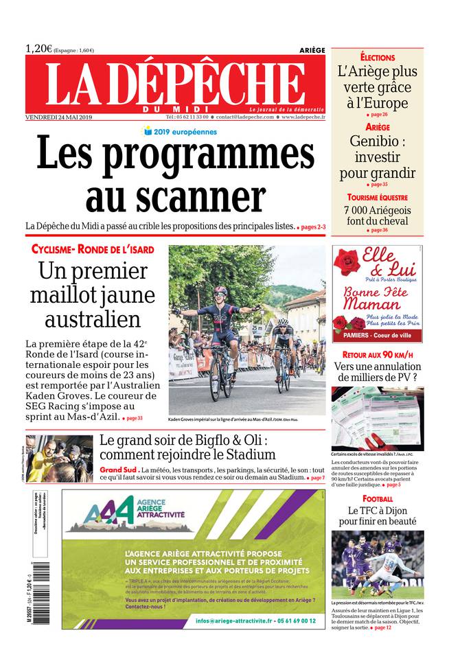 La Dépêche du Midi 24 mai 2019 Abonnement à La Dépêche du Midi Pas Cher avec le BOUQUET ePresse.fr