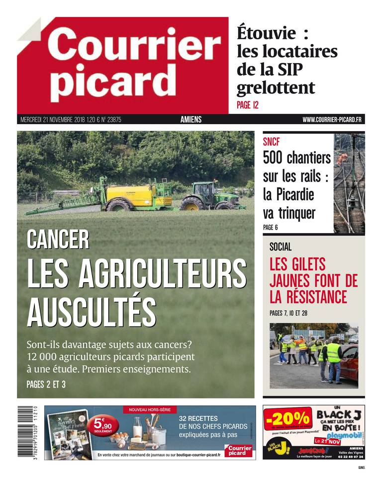 Courrier Picard 21 novembre 2018 Courrier Picard - Amiens du 21 novembre 2018