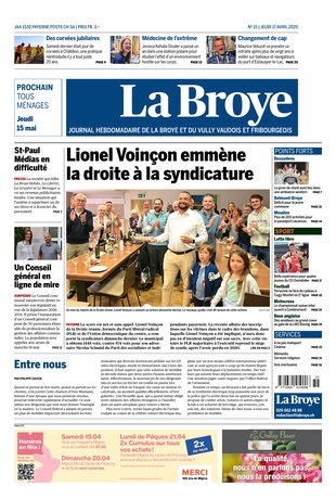 Couverture du magazine en date du 2025-04-17