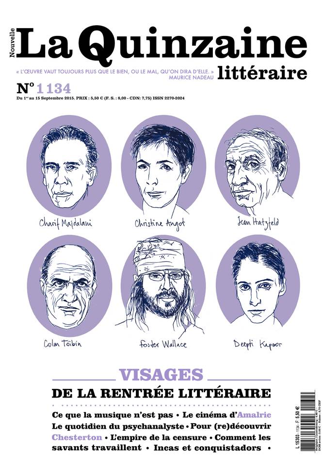 La Nouvelle Quinzaine littéraire 01 septembre 2015 Abonnement La Nouvelle Quinzaine littéraire Pas Cher ePresse.fr