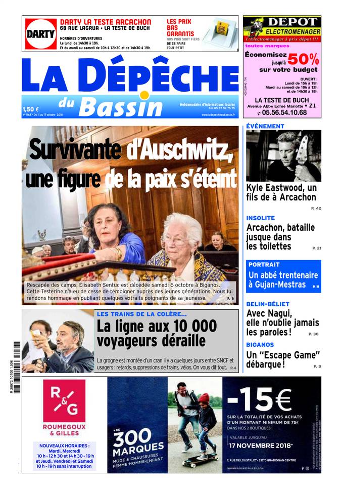 La Dépêche du Bassin 10 octobre 2018 Abonnement La Dépêche du Bassin Pas Cher avec BOUQUET INFO ePresse.fr