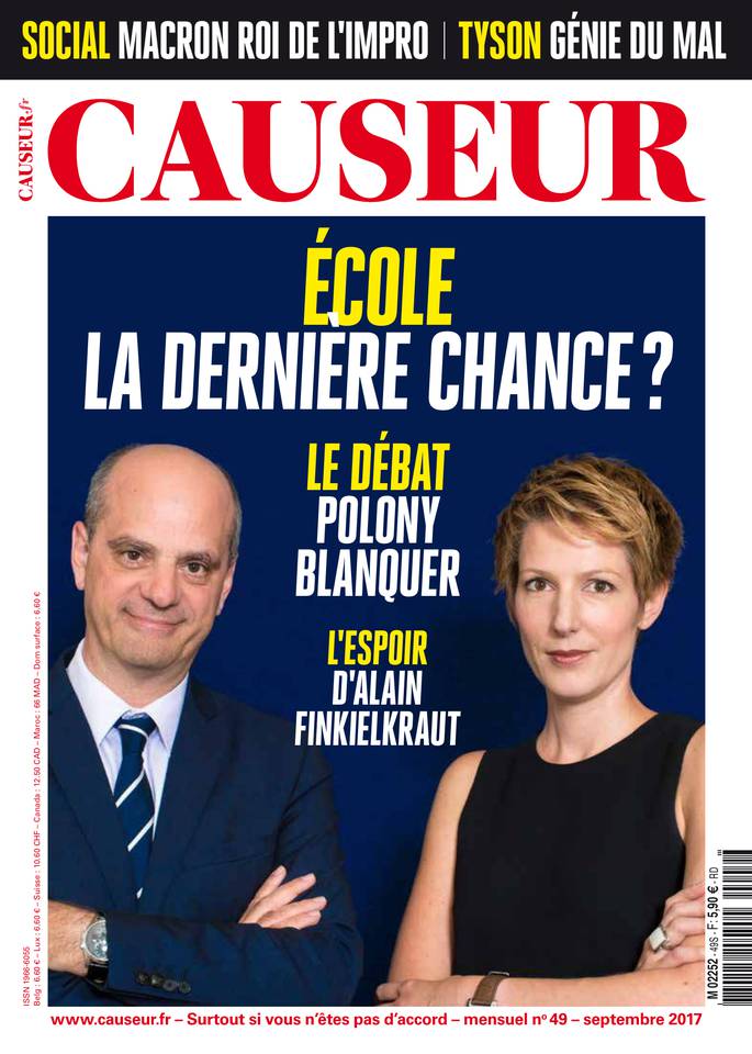 Causeur 05 septembre 2017 Abonnement Causeur Pas Cher avec le BOUQUET ePresse.fr