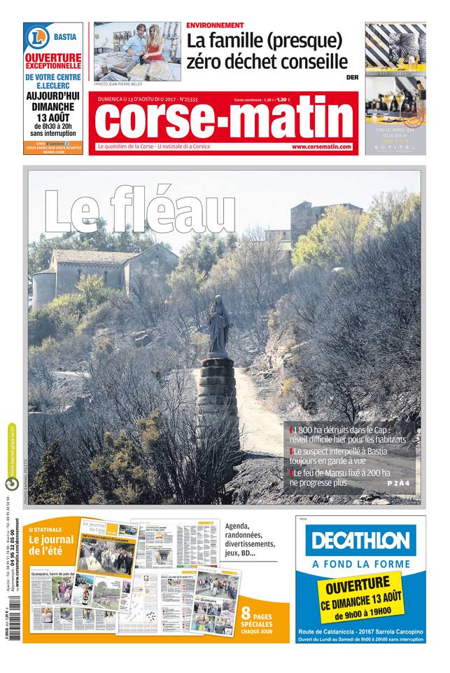 Corse Matin île 13 août 2017 Corse Matin île du 13 août 2017 à télécharger sur iPad