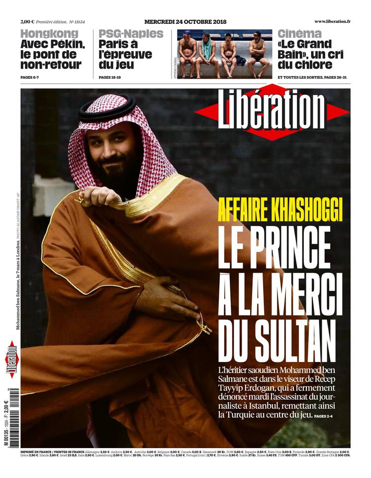 Libération 24 octobre 2018 Libération du 24 octobre 2018 à télécharger sur iPad