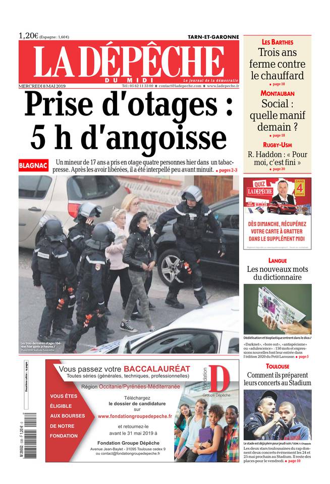La Dépêche du Midi 08 mai 2019 La Dépêche du Midi du 08 mai 2019 à télécharger sur iPad