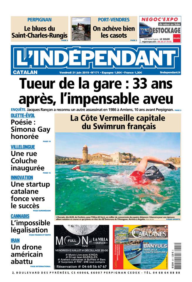 L'Indépendant 21 juin 2019 L'Indépendant du 21 juin 2019 à télécharger sur iPad