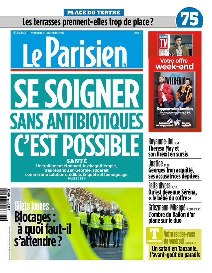 Le Parisien 16 novembre 2018 Le Parisien du 16 novembre 2018 à télécharger sur iPad