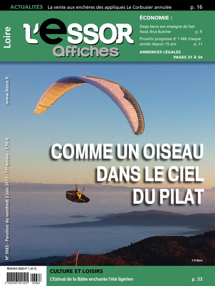 L'Essor Affiches LOIRE 02 juin 2017 L'Essor Affiches LOIRE du 02 juin 2017 à télécharger sur iPad