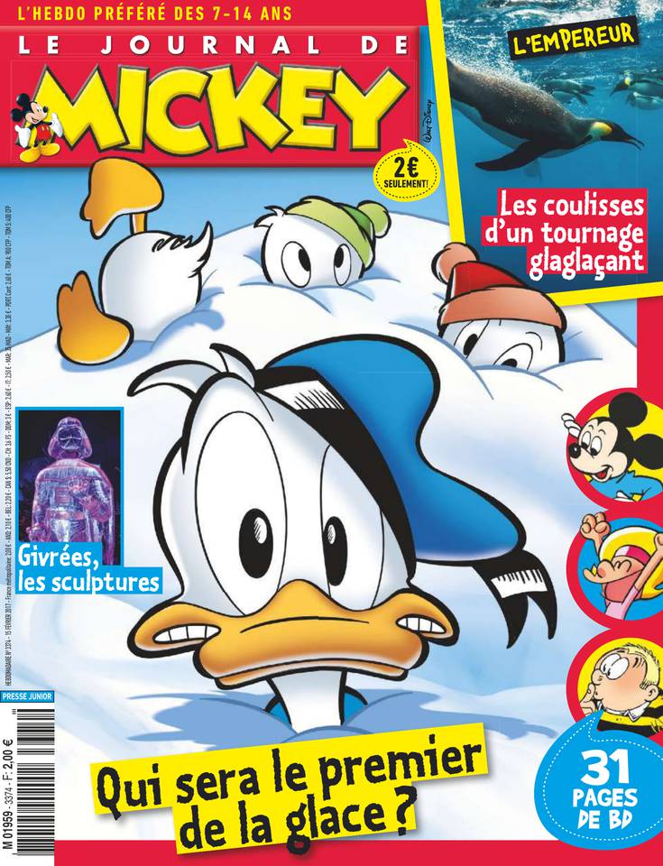 Le Journal de Mickey 15 février 2017 Le Journal de Mickey N°3374 du 15 février 2017 à télécharger sur iPad