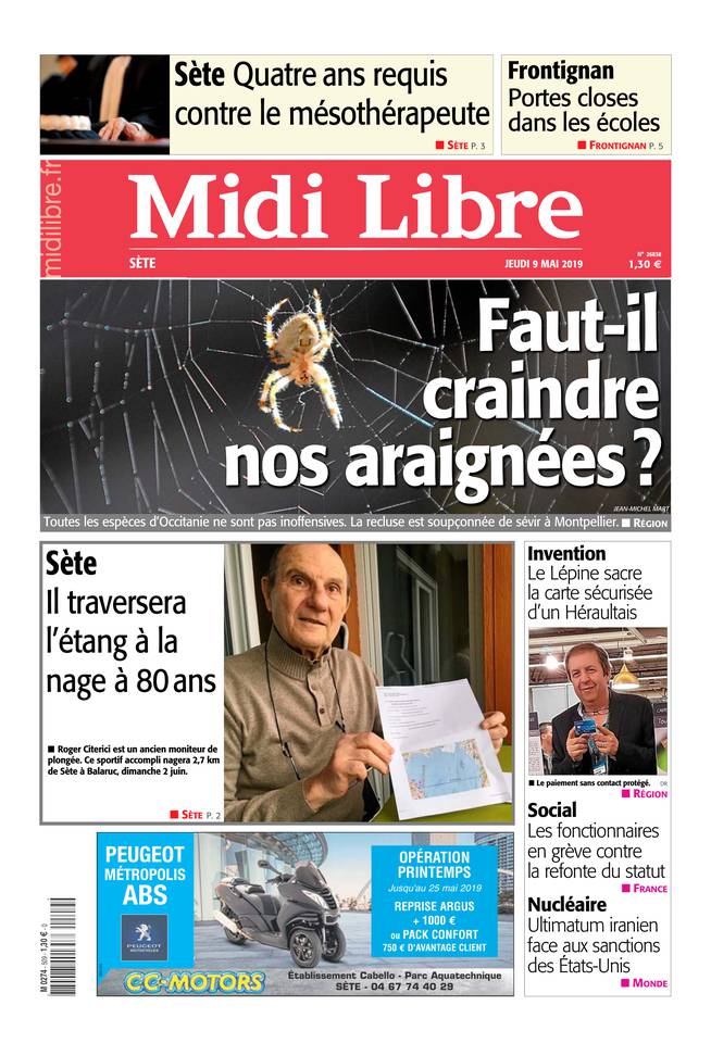 Midi Libre 09 mai 2019 Midi Libre du 09 mai 2019 à télécharger sur iPad