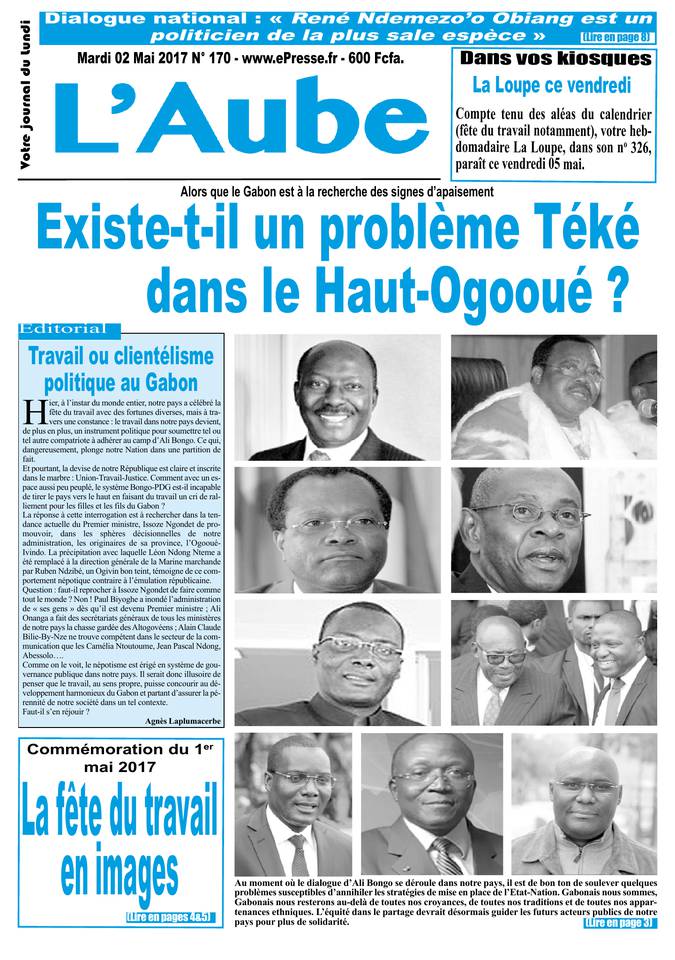 L'Aube 02 mai 2017 L'Aube N°170 du 02 mai 2017 à télécharger sur iPad