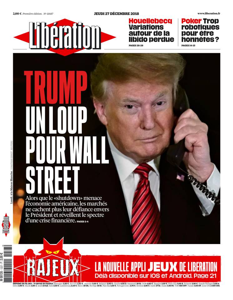 Libération 27 décembre 2018 Libération du 27 décembre 2018 à télécharger sur iPad
