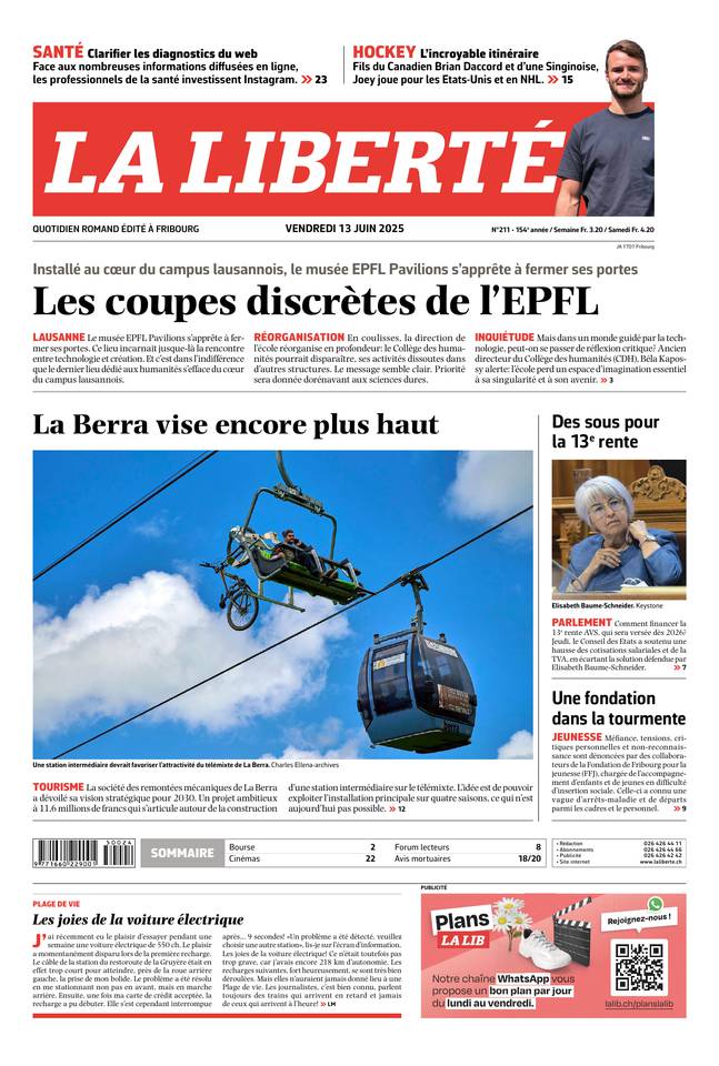 Couverture du magazine en date du 2025-06-13