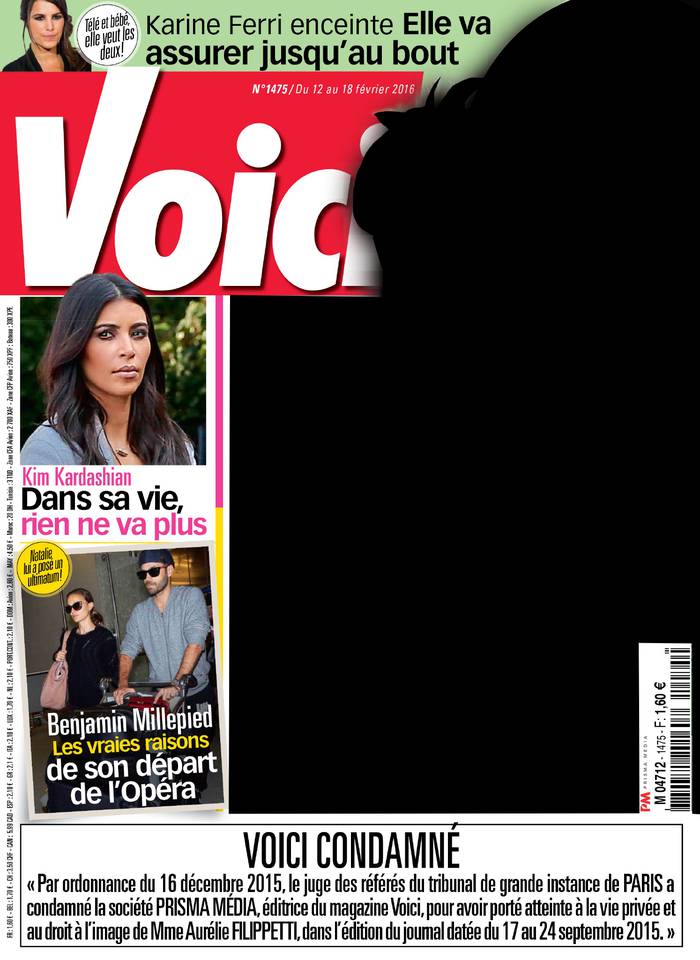 Voici 12 février 2016 Voici N°1475 du 12 février 2016 à télécharger sur iPad