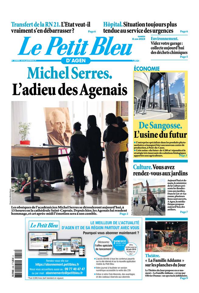 Le Petit Bleu d'Agen 08 juin 2019 Le Petit Bleu d'Agen du 08 juin 2019 à télécharger sur iPad