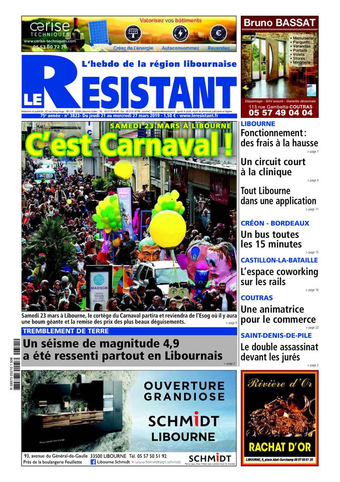 Le Résistant 21 mars 2019 Abonnement Le Résistant Pas Cher avec BOUQUET INFO ePresse.fr