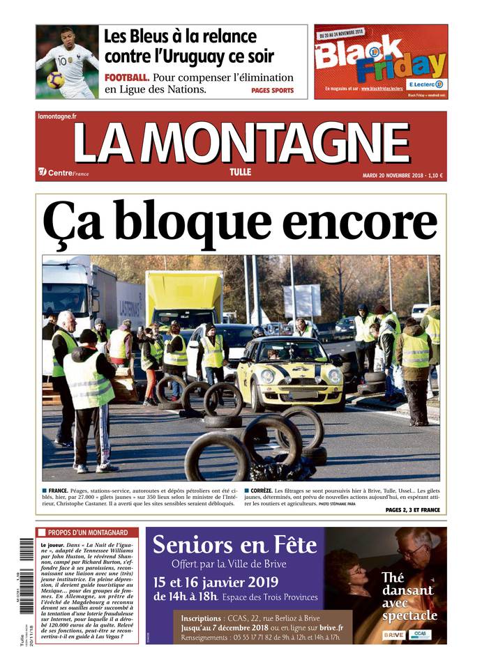 La Montagne 20 novembre 2018 Abonnement La Montagne Pas Cher avec le BOUQUET INFO ePresse.fr