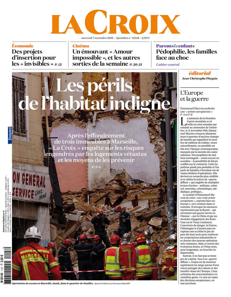 La Croix 07 novembre 2018 La Croix du 07 novembre 2018 à télécharger sur iPad