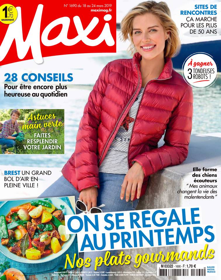 MAXI 18 mars 2019 Abonnement à Maxi Pas Cher avec le BOUQUET ePresse.fr