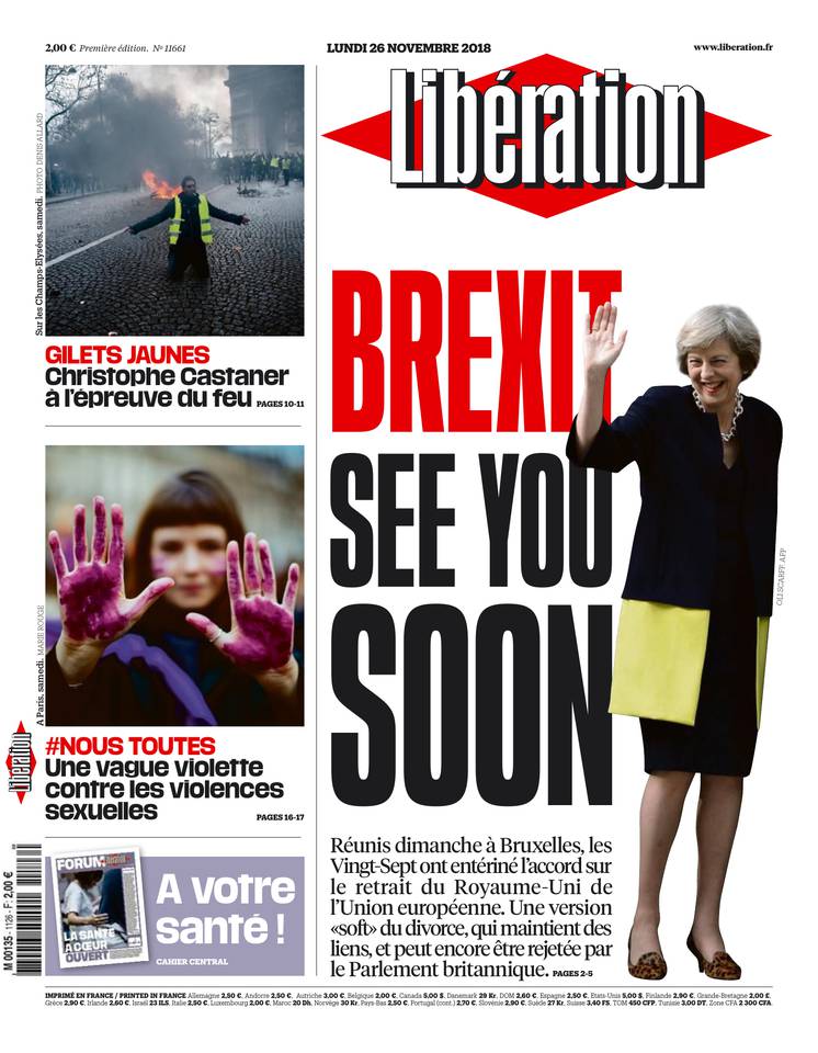 Libération 26 novembre 2018 Libération du 26 novembre 2018 à télécharger sur iPad