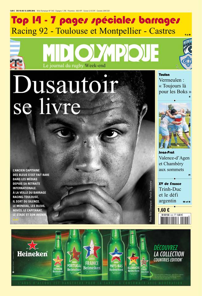 Midi Olympique Vert 10 juin 2016 Midi Olympique Vert du 10 juin 2016 à télécharger sur iPad