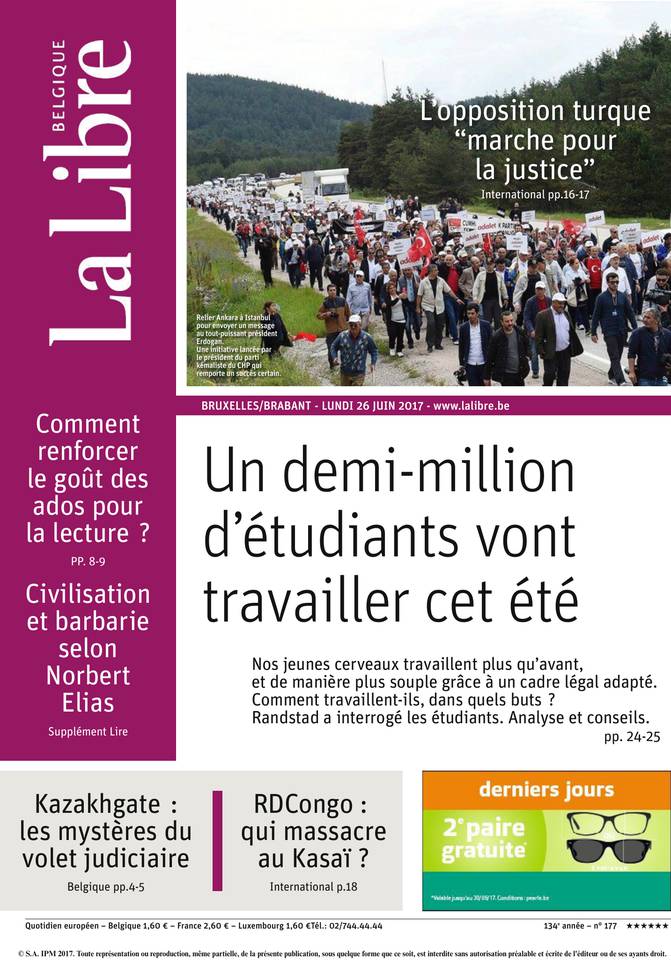 La Libre Belgique 26 juin 2017 Abonnement La Libre Belgique Pas Cher avec le BOUQUET ePresse.fr