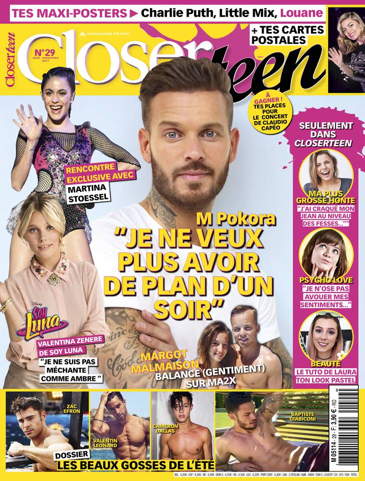 Closer Teen 04 août 2017 Abonnement Closer Teen Pas Cher avec le BOUQUET ePresse.fr
