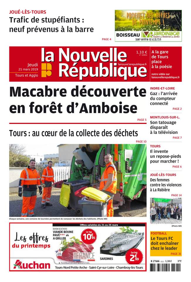 La Nouvelle République 21 mars 2019 Abonnement Nouvelle République Pas Cher avec le BOUQUET ePresse.fr