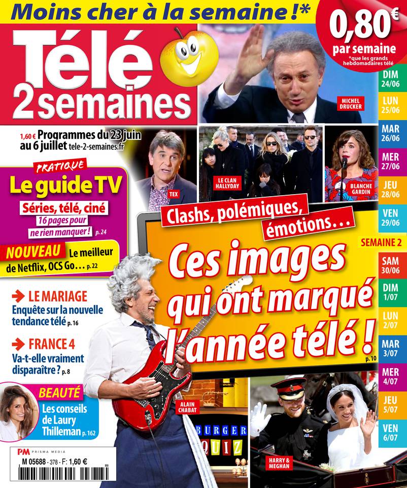 Télé 2 Semaines 18 juin 2018 Télé 2 Semaines N°378 du 18 juin 2018 à télécharger sur iPad