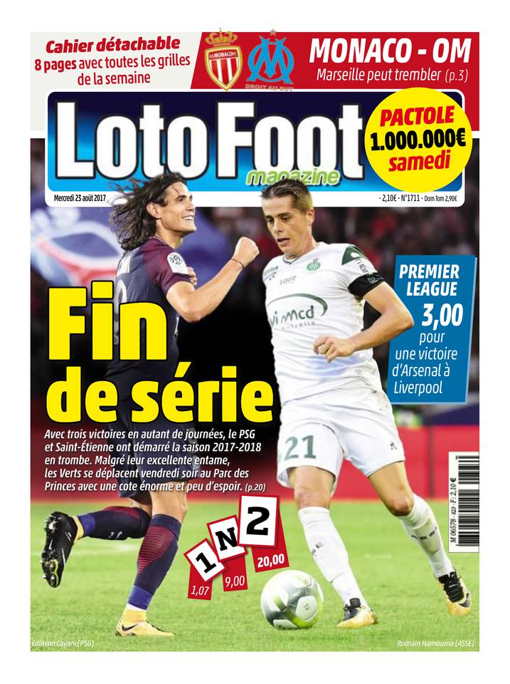 Loto Foot Magazine 23 août 2017 Loto Foot Magazine du 23 août 2017 à télécharger sur iPad