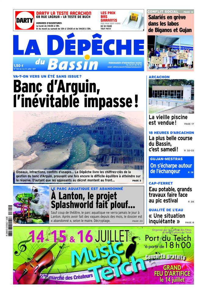 La Dépêche du Bassin 05 juillet 2017 La Dépêche du Bassin du 05 juillet 2017 à télécharger sur iPad