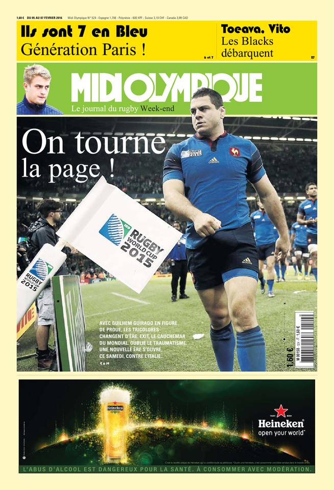 Midi Olympique Vert 05 février 2016 Midi Olympique Vert du 05 février 2016 à télécharger sur iPad