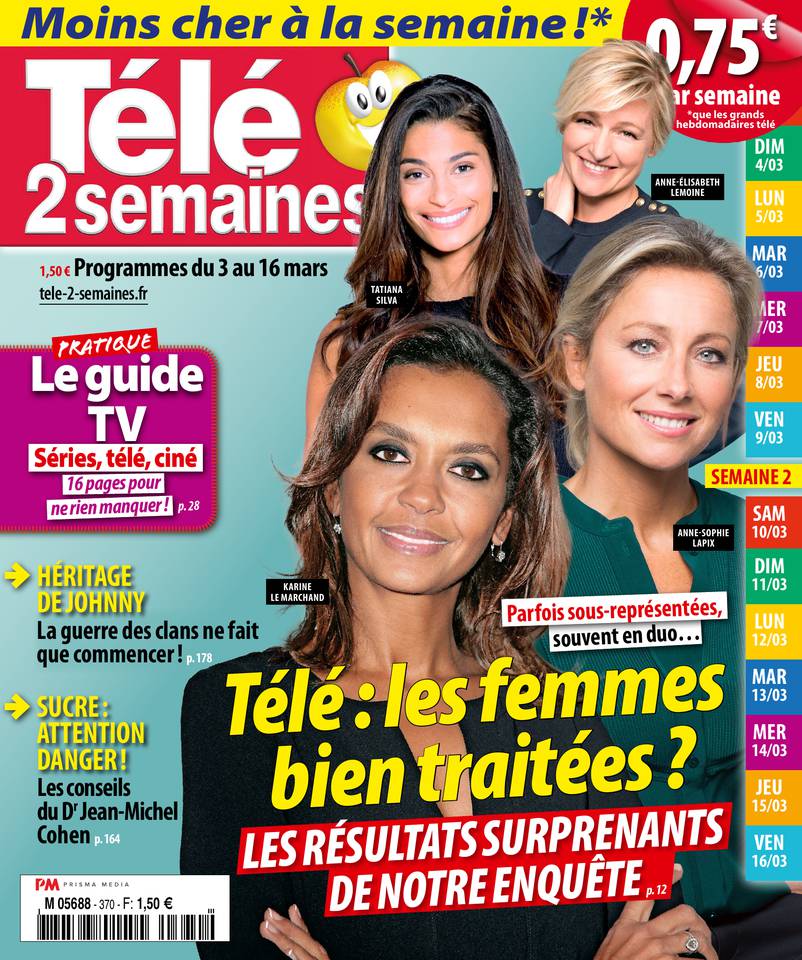 Télé 2 Semaines 26 février 2018 Télé 2 Semaines N°370 du 26 février 2018 à télécharger sur iPad