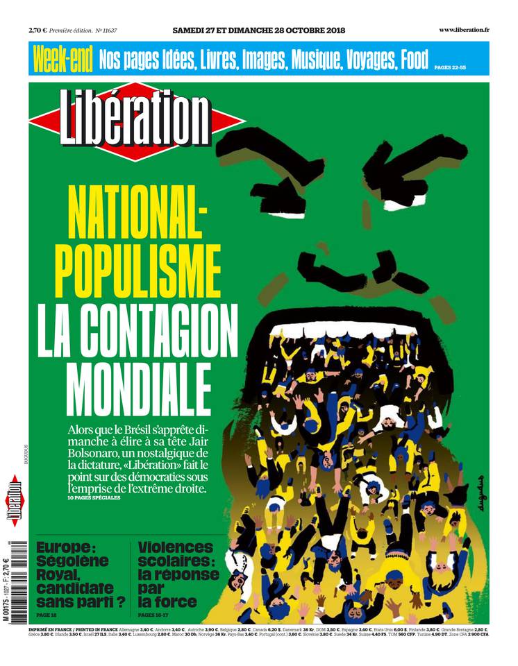 Libération 27 octobre 2018 Libération du 27 octobre 2018 à télécharger sur iPad