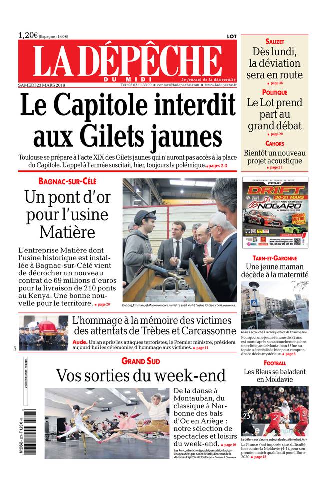 La Dépêche du Midi 23 mars 2019 Abonnement à La Dépêche du Midi Pas Cher avec le BOUQUET ePresse.fr