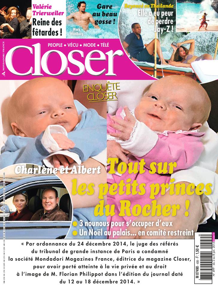 Closer 02 janvier 2015 Closer N°499 du 02 janvier 2015 à télécharger sur iPad