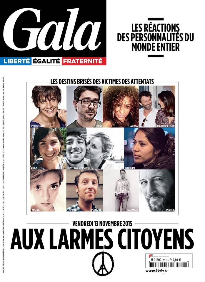Gala 18 novembre 2015 Gala N°1171 du 18 novembre 2015 à télécharger sur iPad