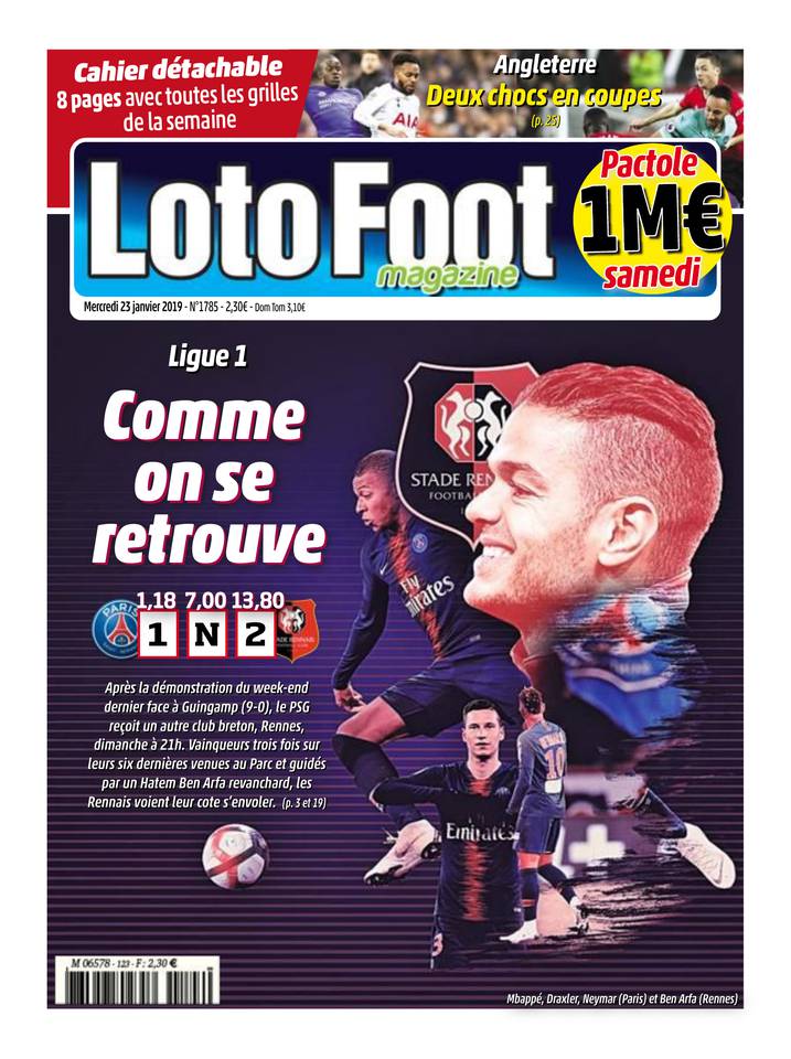 Loto Foot Magazine 23 janvier 2019 Loto Foot Magazine du 23 janvier 2019 à télécharger sur iPad
