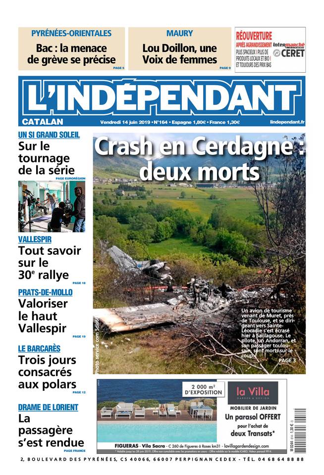 L'Indépendant 14 juin 2019 L'Indépendant du 14 juin 2019 à télécharger sur iPad