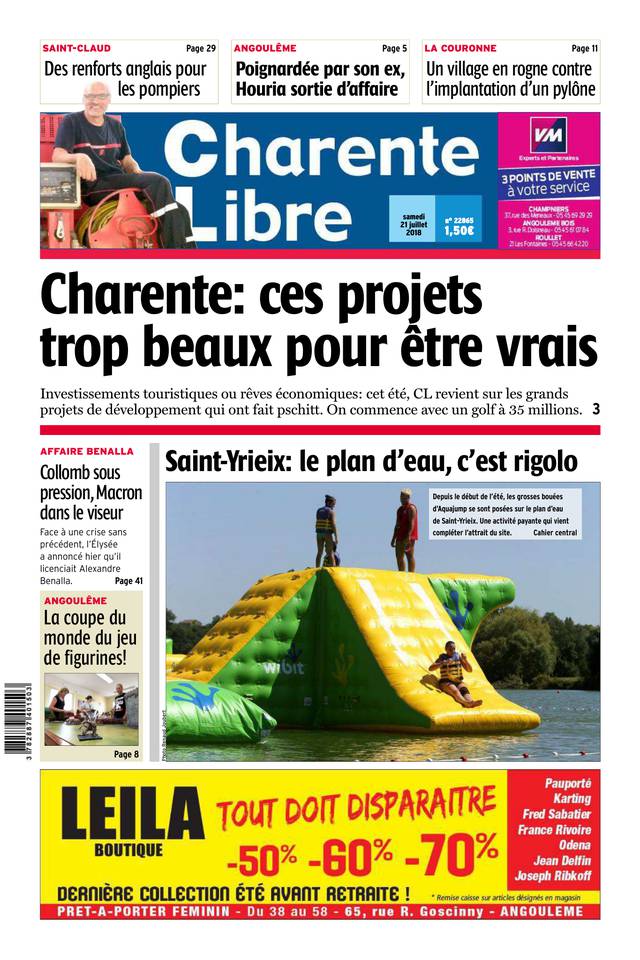 Charente Libre 21 juillet 2018 Abonnement Charente Libre Pas Cher avec BOUQUET INFO ePresse.fr