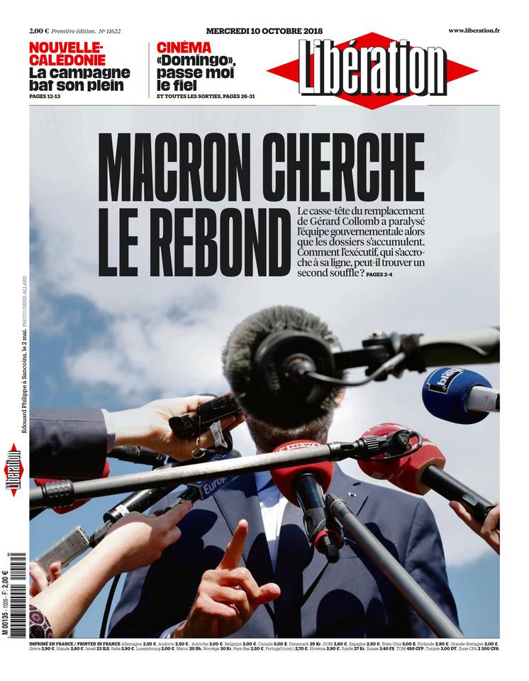 Libération 10 octobre 2018 Libération du 10 octobre 2018 à télécharger sur iPad