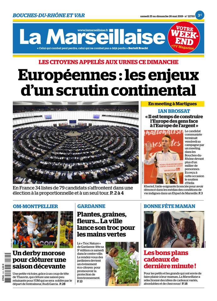 La Marseillaise 25 mai 2019 Abonnement La Marseillaise Pas Cher avec BOUQUET INFO ePresse.fr