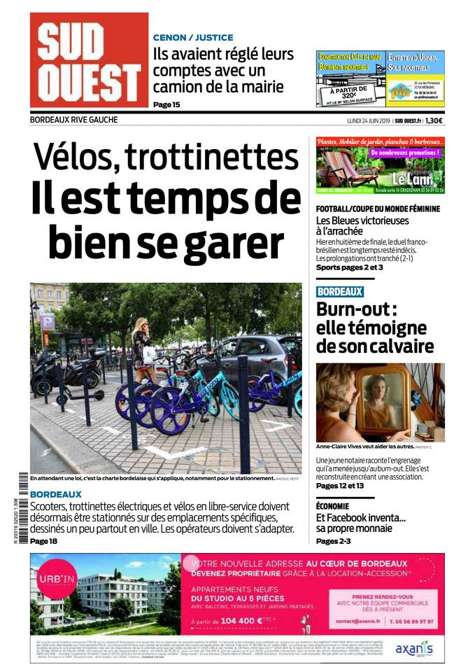 Sud Ouest 24 juin 2019 Abonnement Sud Ouest Pas Cher avec BOUQUET INFO ePresse.fr