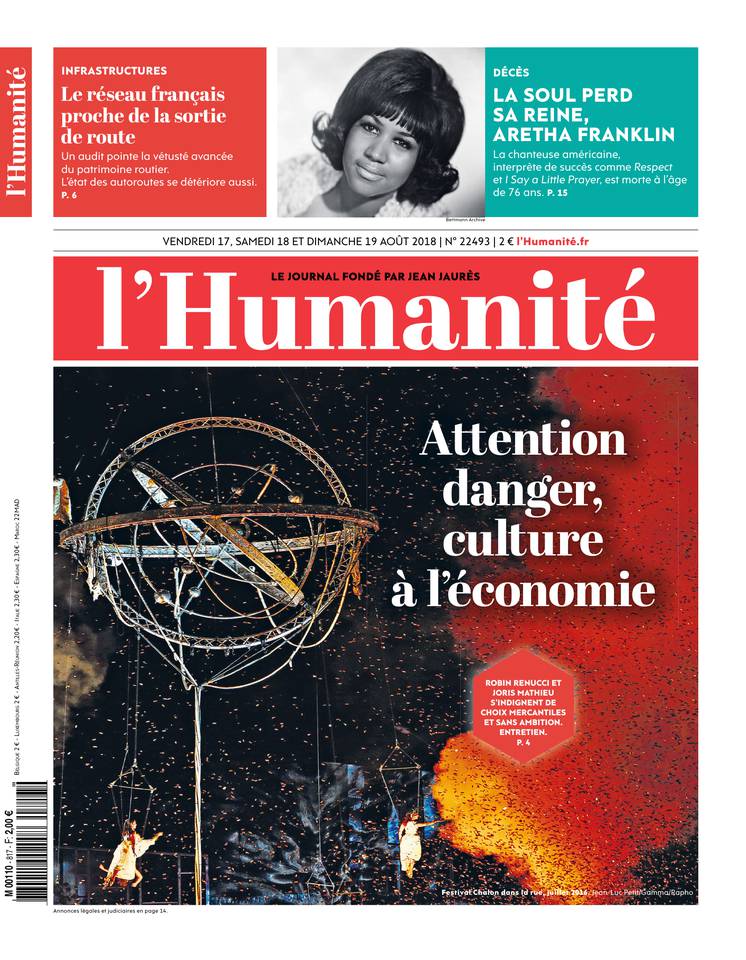 L'Humanité 17 août 2018 Abonnement à L’Humanité Pas Cher avec le BOUQUET INFO ePresse.fr