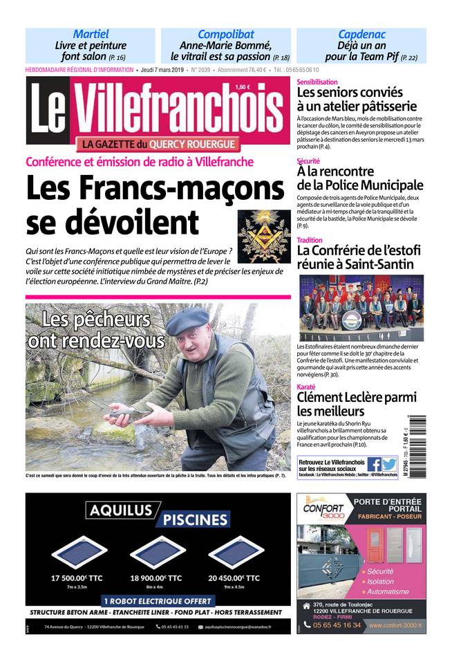 Le Villefranchois 07 mars 2019 Le Villefranchois du 07 mars 2019 à télécharger sur iPad