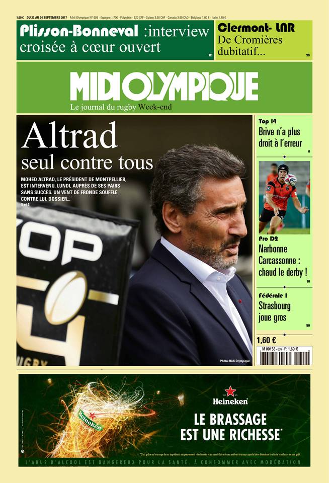 Midi Olympique Vert 22 septembre 2017 Midi Olympique Vert du 22 septembre 2017 à télécharger sur iPad